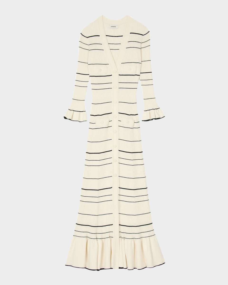 Sophia Striped Knit Maxi Dress